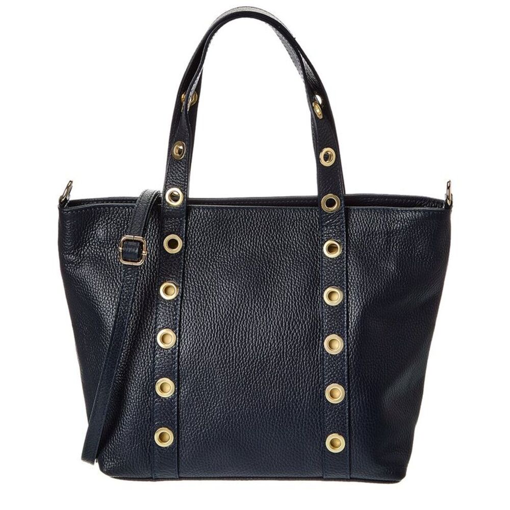 Isabella Rossetti Stella27 Studded Leather Tote, Blue